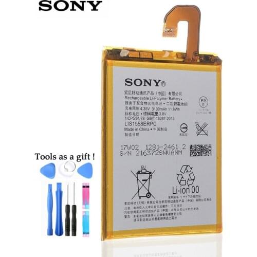 Original Replacement Sony Battery LIS1558ERPC For SONY Xperia Z3 L55T L55U D6653 D6633 D6603 Authentic Phone Battery 3100mAh