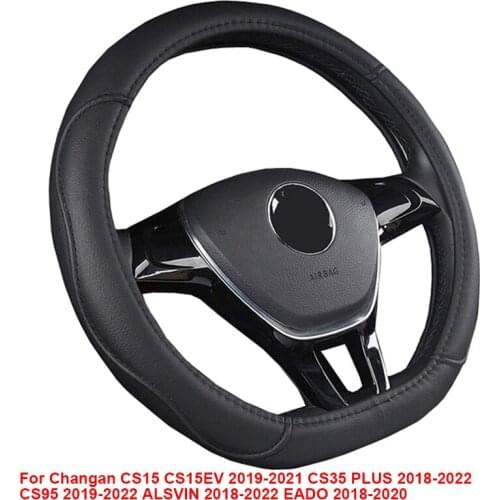 Car Steering Wheel Cover funda volante D Shape For Changan CS15 CS15EV 2019-2021CS95 2019-2022 CS35 PLUS ALSVIN EADO 2018-2020
