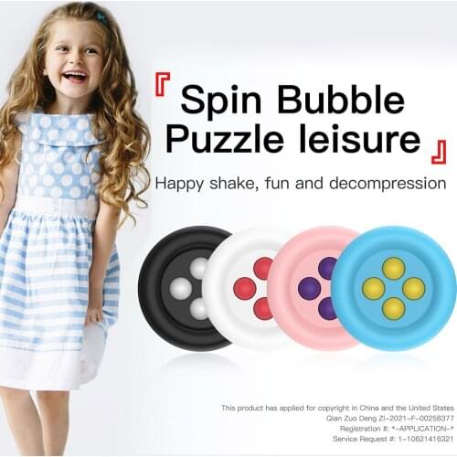 Baby Press Rattle Training Toys Fingertip Push Bubble Decompression Crafts Board Rattle Puzzle Colorful Intelligence Early