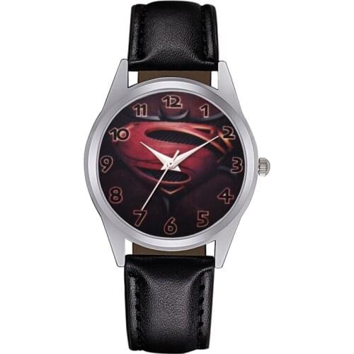 Cartoon style Childrens Watches Kids Student boys girls Quartz Leather strap Wrist Watch Jc17