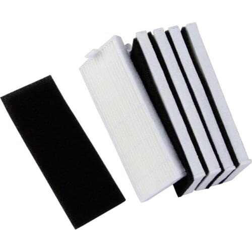 Vacuum cleaning dust filter 5x HEPA filter + 5x Sponge Filters For iLife A4S A4 A40 A6 A8 Ecovacs CEN550 vacuum cleaner parts