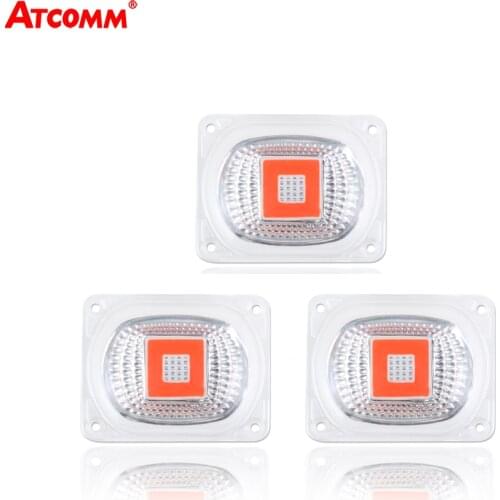 20W 30W 50W 220V LED Phyto Grow Lamps With Lens Reflector Red+Blue Light LED Grow Light Full Spectrum For Plants Seed Growing