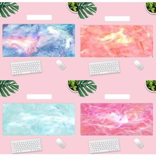 IMice Large Marble Desk Pad Mouse Pad Chill Gamer Waterproof Leather kawaii Desk Mat Computer Keyboard Table Decoration Cover