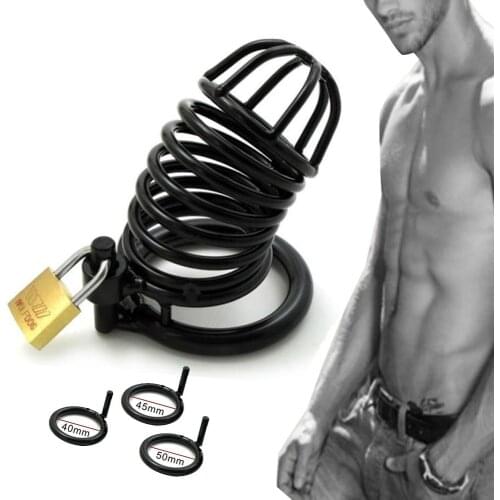 Stainless Male Chastity Device Steel Chastity Belt Penis Cage Cock Ring Sleeve for Man Fetish BDSM Adult Games Sex Toys for Men