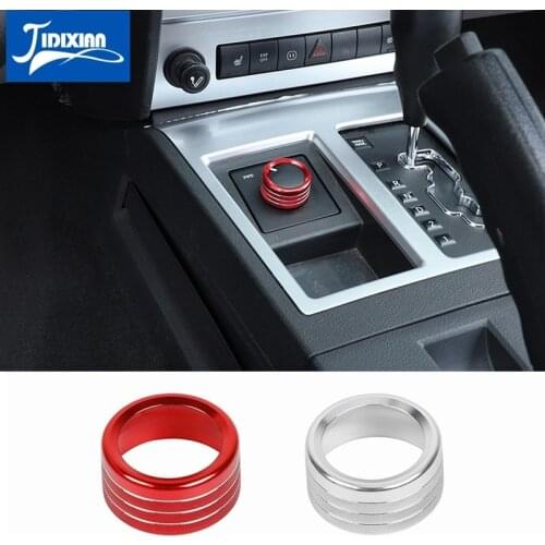 JIDIXIAN Car 4WD Four Wheel Drive Switch Knob Decoration Ring for Dodge Nitro 2007 2008 2009 2010 2011 2012 Interior Accessories