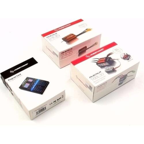 FATJAY HobbyWing Power system combo QuicRun 2435 SL G2 4500KV motor + WP-16BL30 30A ESC + LED program Box for RC cars 1/10