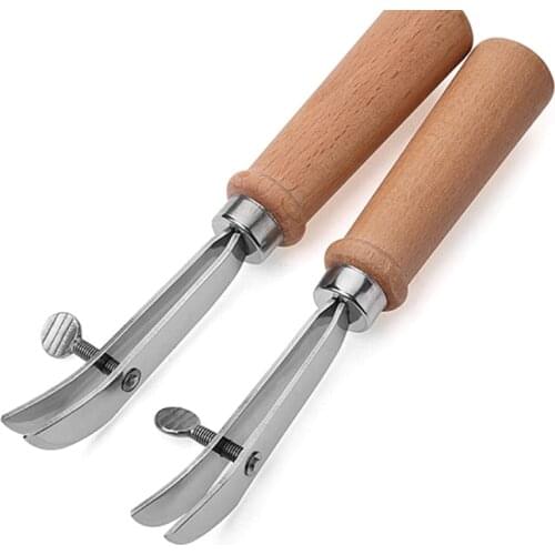 Leather Tools Adjustable Cutter DIY Handmade Leather Crimper Device Edge Holder