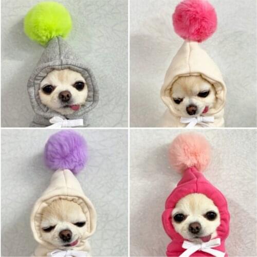 Cute Winter Warm Cat Dog Hooded Coat Soft Pet Clothes for Small Dogs Cats Yorkshire Chihuahua Pullovers Pets Clothing