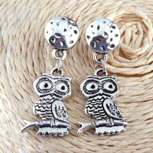Fashion Cute Owl drop Pendant Earring For Women holiday gift