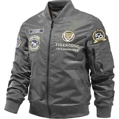 2021 Autumn Air Force Jacket Mens Work Jacket Embroidered Flight Jacket Mens Loose Jacket Coats