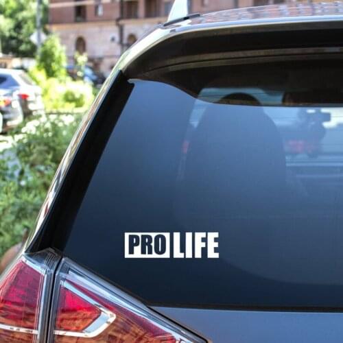 Black/Sliver Pro Life Decal Anti Abortion Sticker Car Decal Ipad Decoration Waterproof Car Window Trunk Stickers S045