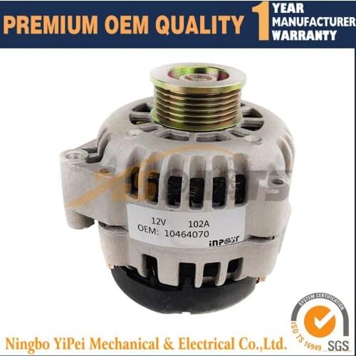 12V 102A New Alternator 10464070 Fits Chevy Camaro Z28 V8 5.7 LS1 1998-2002