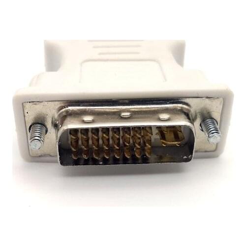 10pcs Adapter DVI 24+5 Male to 15 Pin VGA Female Converter VGA Female to DVI Male Connector for PC HDTV