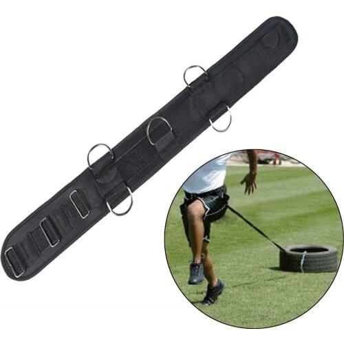 Fitness Waist Strap Adjustable Running Resistance Band with Rings Speed Agility Resistance Training for Cable Machines