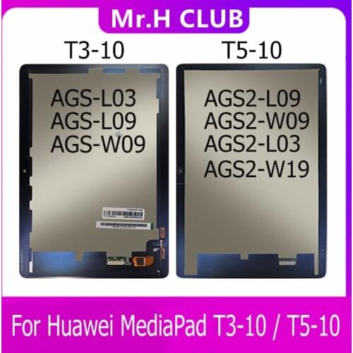 With Frame LCD For Huawei MediaPad T3 T5 10 AGS-L03 AGS-L09 AGS-W09 AGS2-L09 AGS2-W09 AGS2-L03 Touch Screen Display Digitizer