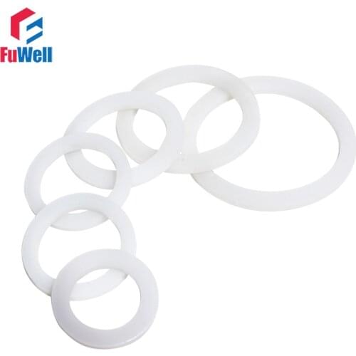 Silicon Flat Gasket Ring 2mm Thickness Pressure Gauge Plain Seal Ring Gasket Washer VMQ Rubber Flat Gasket Ring