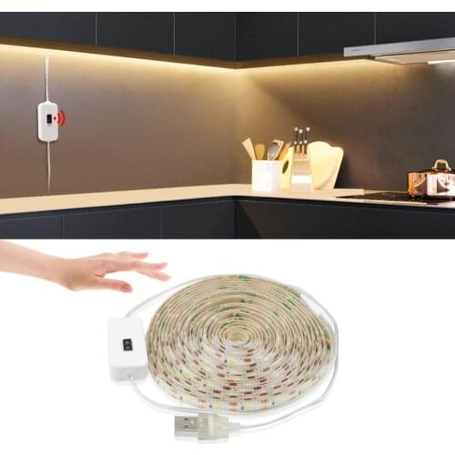 USB Motion LED Backlight LED TV Kitchen LED Strip DC 5V Lamp Hand Sweep Waving ON OFF Sensor Light diode lights Waterproof