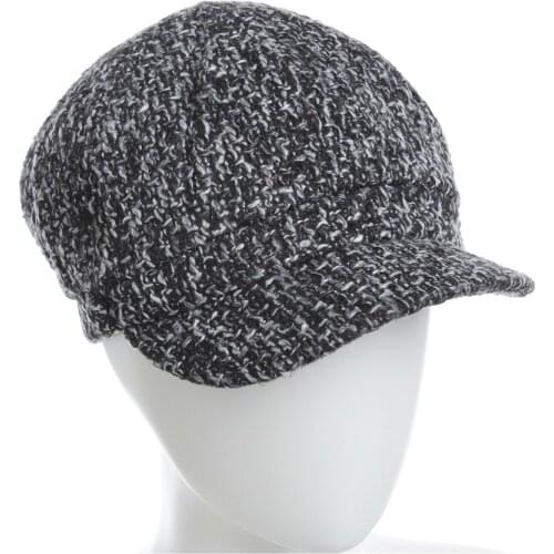 High quality Newsboy Caps for men and women Knitted woollen Newsboy Cap Autumn Winter Fashion Unisex Octagonal Hats