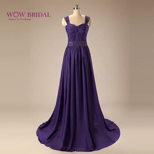Wowbrial Graceful Evening Dress 2021 Sweetheart Spaghetti Strap Crystal Beaded Sash Taffeta Draped A-Line Ruched Formal Dress