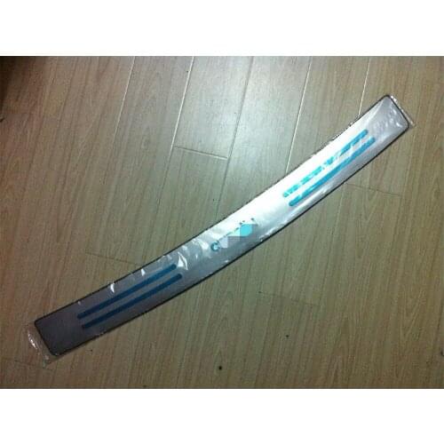 Stainless steel Protective Pad On Rear Trunk Trim Lid Threshold rear door sill For Citroen C-Quatre 2009-2011 hatchback version