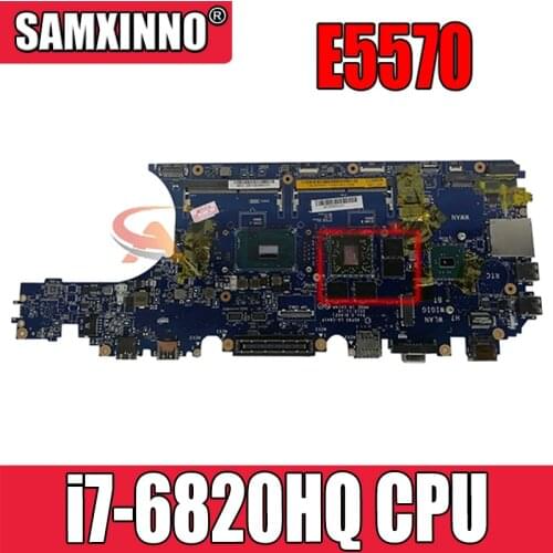 100% working for dell latitude E5570 motherboard 0N98Y6 i7-6820HQ ADP80 LA-C841P mainboard tested ok