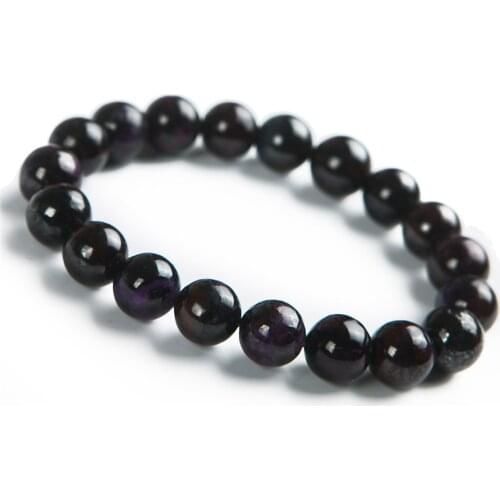 11mm Precious South African Purple Natural Sugilite Healing Crystal Round Bead Fashion Stretch Charm Bracelets For Women