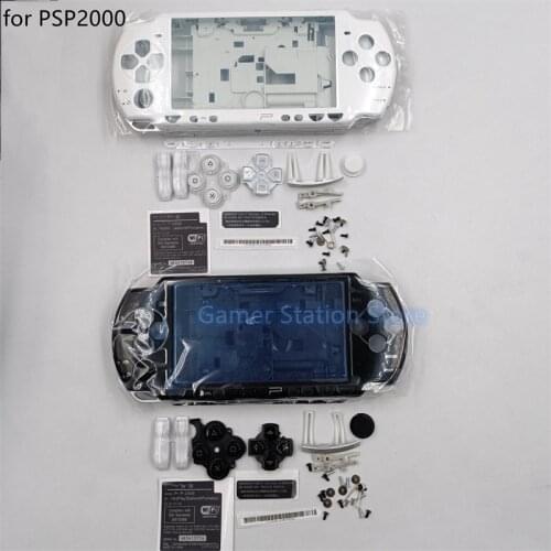 15pcs Best Quality For Sony PSP2000 Full Housing Case Complete Shell case Replacement with buttons kit for PSP 2000 Accessories