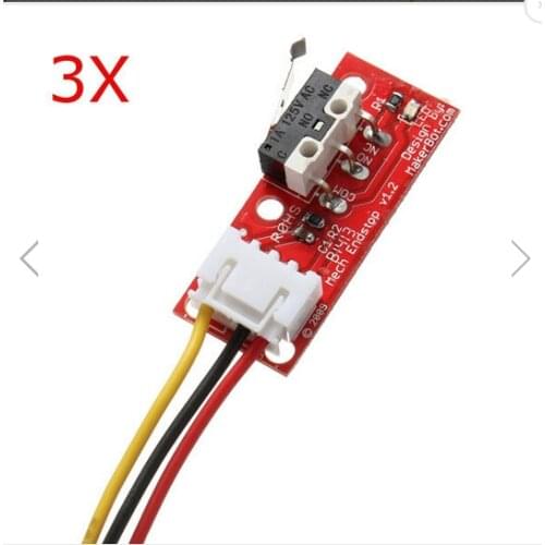 3Pcs RAMPS 1.4 Endstop Switch For RepRap Mendel 3D Printer With 70cm Cable