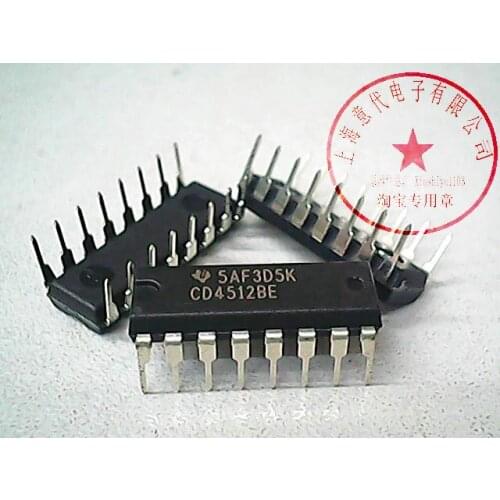 5pcs CD4512BE DIP-16