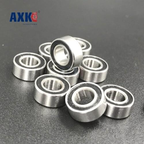 60pcs Mr126-2rs Mr126rs Mr126 Deep Groove Ball Bearing 6x12x4mm Miniature Bearing Abec3 Black Seal
