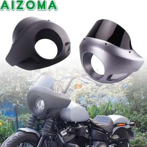 35-49mm Fork Motorcycle Headlight Fairing Mask Head Light Cowl For Harley Sportster XL1200 XL883 Dyna Road King Electra Glide