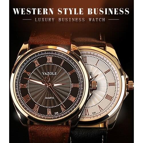 YAZOLE 2019 Mens Watches Top Brand Luxury Quartz Watch Men Business Luminous Waterproof Wristwatch Mens Clock Relogio Masculino