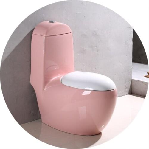 Color siphon creative personality round egg blue green pink toilet toilet home
