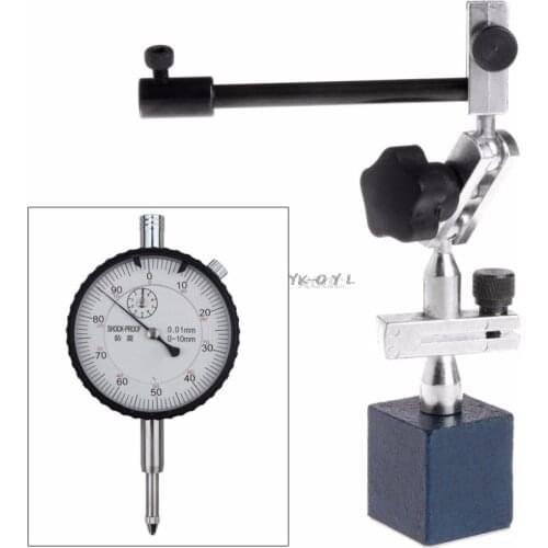 215mm Height Level Dial Test Gauge Indicator Rotary Magnetic Stand Base Holder Base Holder Stand A02 dropshipping