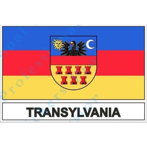 Personality Sticker Flag Transylvania for Motorcycle Laptop Car RV SUV Wall Stickers