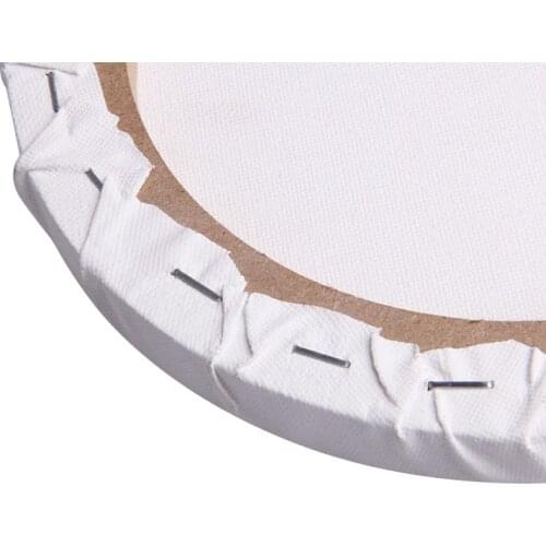 Round Canvas Panel Blank Cotton Acrylic Art Artist Oil Painting