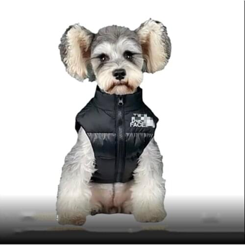 Dog Jacket The Dog Face Pet Dog Clothes Luxury Thick White Down Jacket Warm Autumn Winter for Small and Medium French Bulldog
