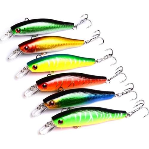 1PCS Hot style Minuo road bait 8.5cm9.3g minnow quality professional minnow depth0.8-1.5m professional