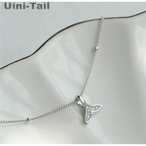 Uini-Tail hot new 925 sterling silver mermaid tail micro-inlaid bracelet simple fresh fashion creative Korean jewelry GN915