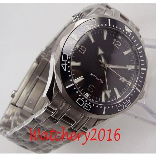 BLIGER Design Brand Luxury Men Watches Automatic Sterile Dial Watch Stainless Steel Sapphire Business Mechanical Wristwatch