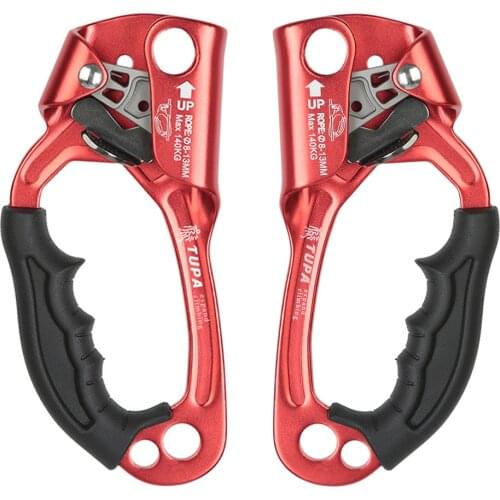 Outdoor Mountaineering Rock Climbing Rope Clamp Hand Ascender Rappelling Gear Equipment Rope Clamp for Mountaineering Caving