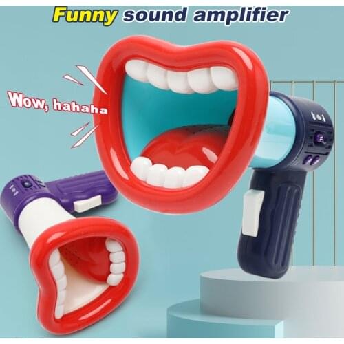 2021 Newest Tricky Toy Voice Changer Handheld Megaphone Multi-Channel Record sound Toys Amplified Voice Changer Tricky Kids