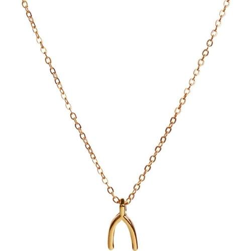 Popular Jewelry Fashion Letter Pendant Necklace Simple Creative Pendant Womens Sweater Chain For Men&Women Gift 2 Color Options