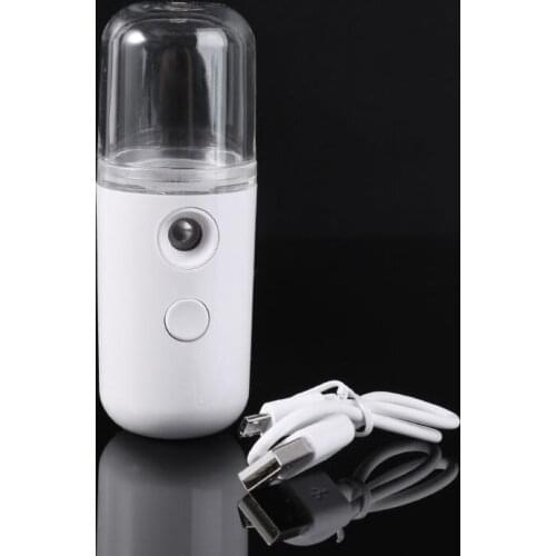 Portable USB Rechargeable Nano Humidifier Cooling Mist Sprayer Nano Facial Steamer Beauty Device
