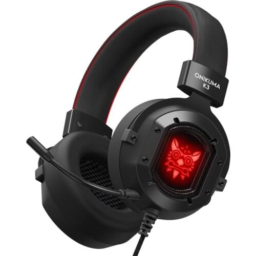 ONIKUMA K3 RGB Gaming Headset Wired Compatible for PS4/Computer/Headset Adapter/ ONE ONE S/Tablet/Mobile Phone