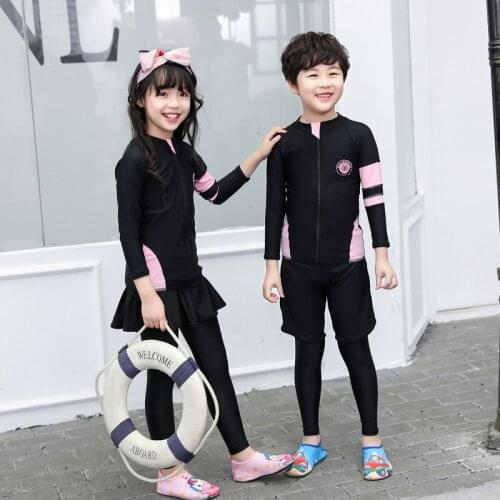 Boys Girls UPF 50+ Rashguard Long Sleeve UV Sun Proctection Swim Surf Zip Shirt Leggings, Surf Swimwear Swimsuit Top Bottom