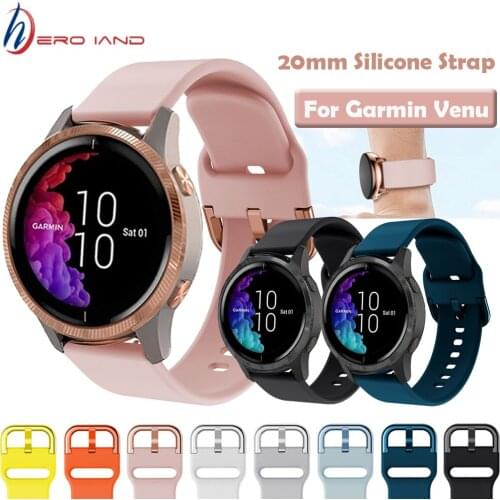 Silicone Watchband Strap for Garmin Venu/GarminMove 3 Luxe Style/Vivoactive 3 Band Smart Watch Bracelet Sport Wristband Correa