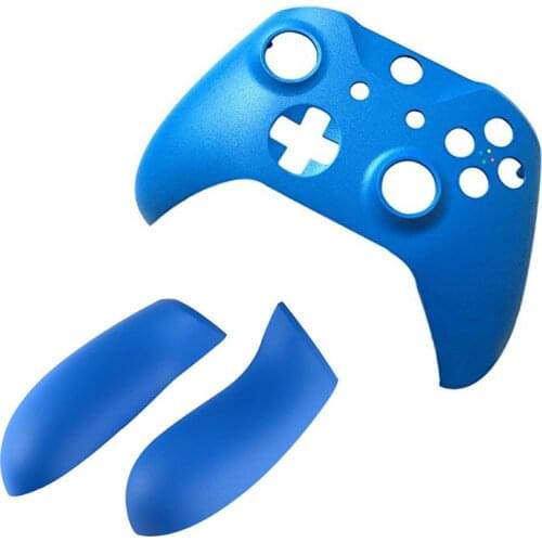 Blue Soft Touch Front Shell Face Plate Left Right Panel Handle Grip Side Rails for Xbox One Slim Controller ONE S Replacement