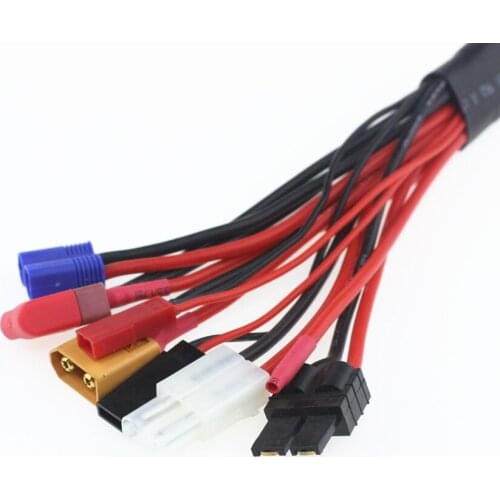 Official smarian Smart Electronics 4.0mm Banana Connector To Tamiya Dean Futaba TRX XT60 EC3 JST Multi Function Charger Lead R