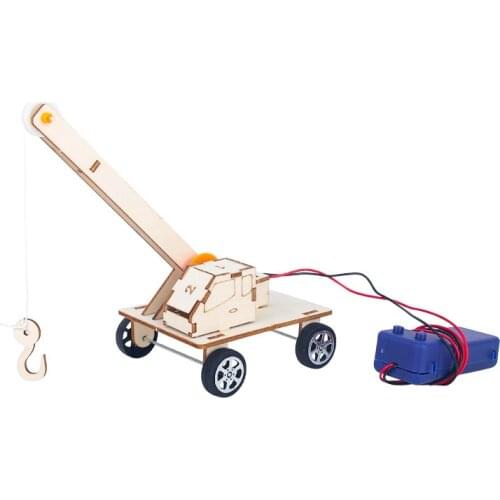Technology small production remote control crane lifting model material package diy manual student puzzle assembly toys